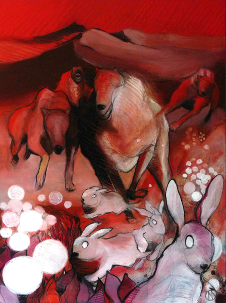 Le chien et le petit lapin