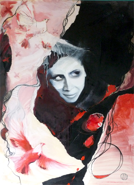 2011 / Etude / Les colombes 120x80 cm